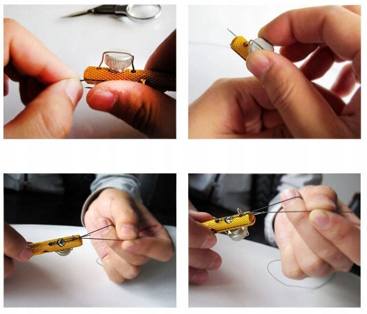 Wiązarka aluminowa do haczyków z żyłką Mistrall