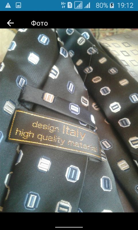 Мужской фирменный галстук -Италия
