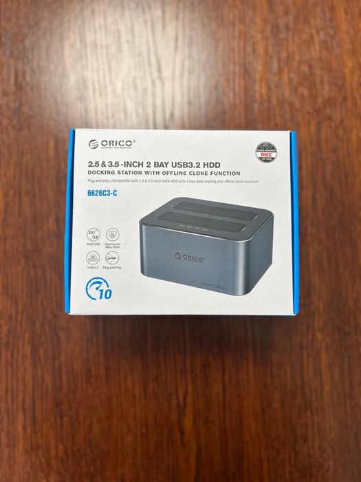Nowa stacja dokująca ORICO 2x HDD/SSD 2.5” / 3.5” USB 3.2 – klonowanie