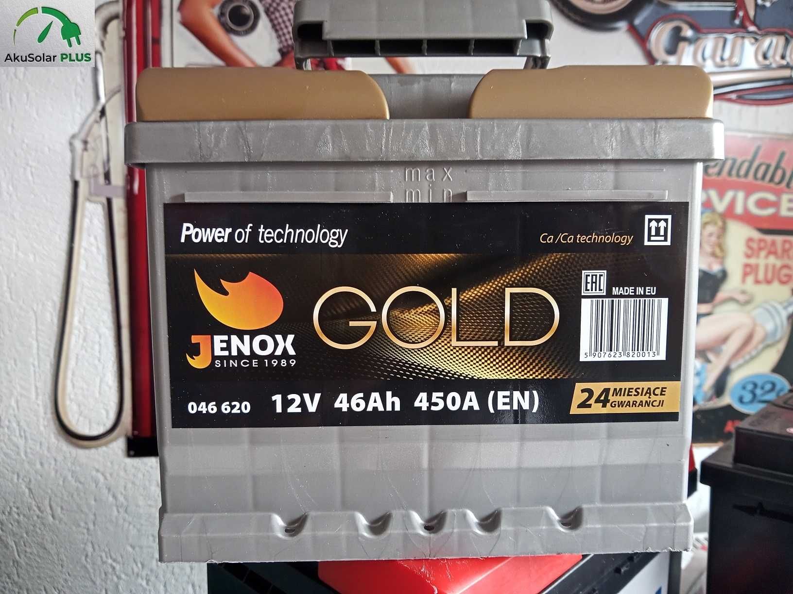 Akumulator Jenox Gold 46Ah 450A P+ tel.791x317x644