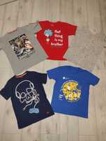 Zestaw  146 152 t-shirt bluzka koszulka z krótkim rękawem dinozaury