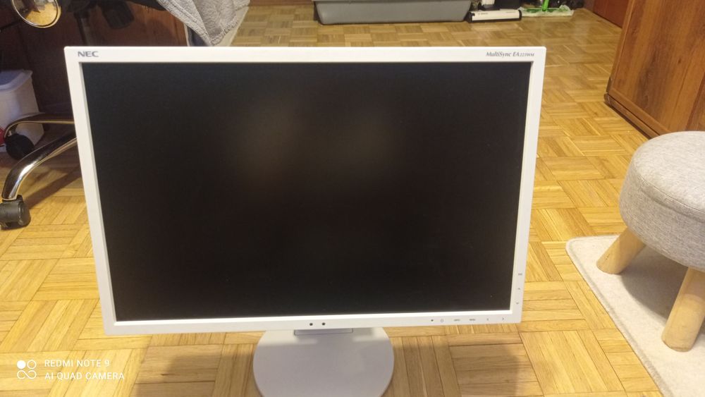 Monitor LED NEC EA223WM wejście VGA do komputera laptopa zasilacz