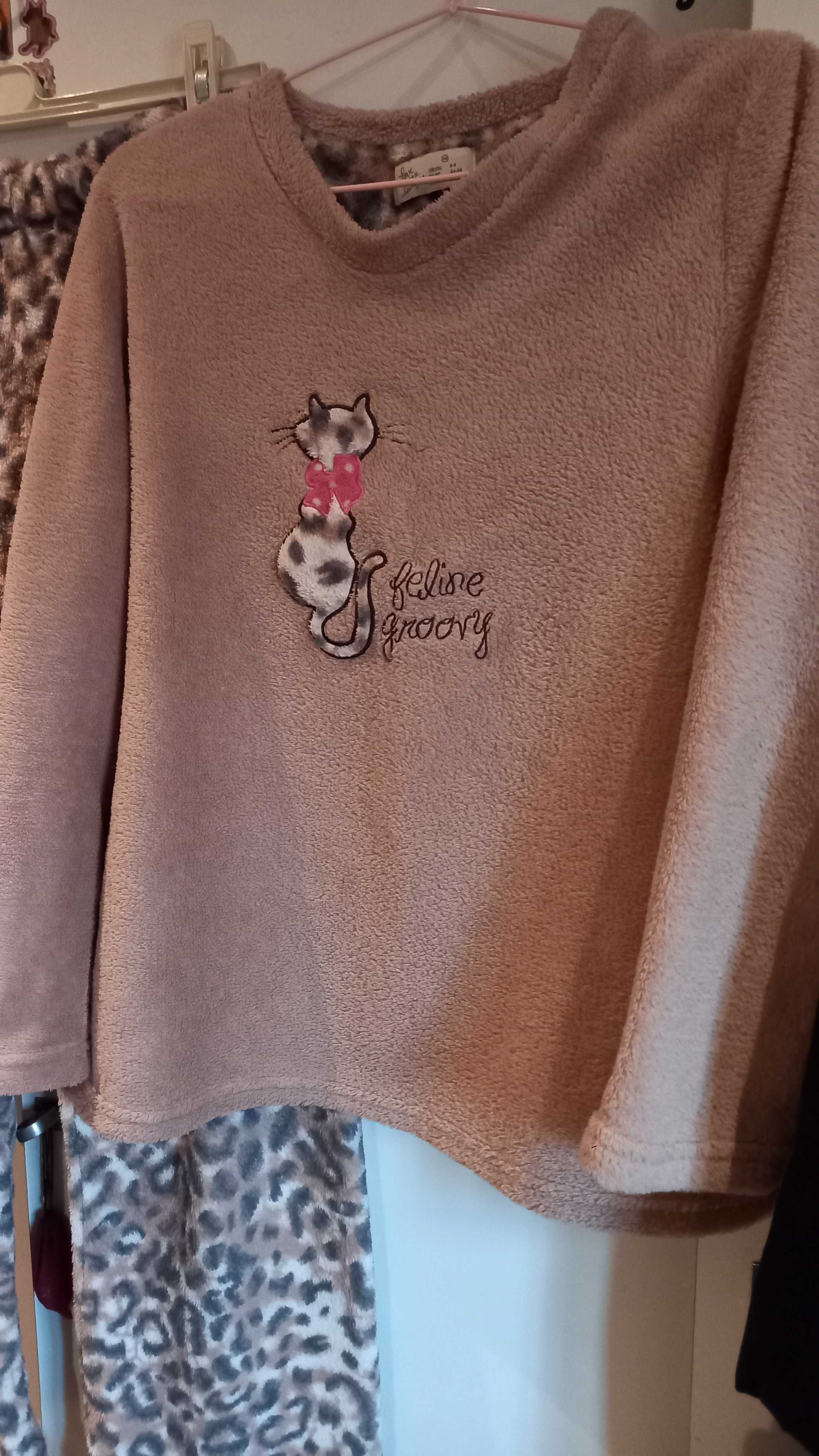 Pijama quente e fofo - bege/tigresa - S - Lefties