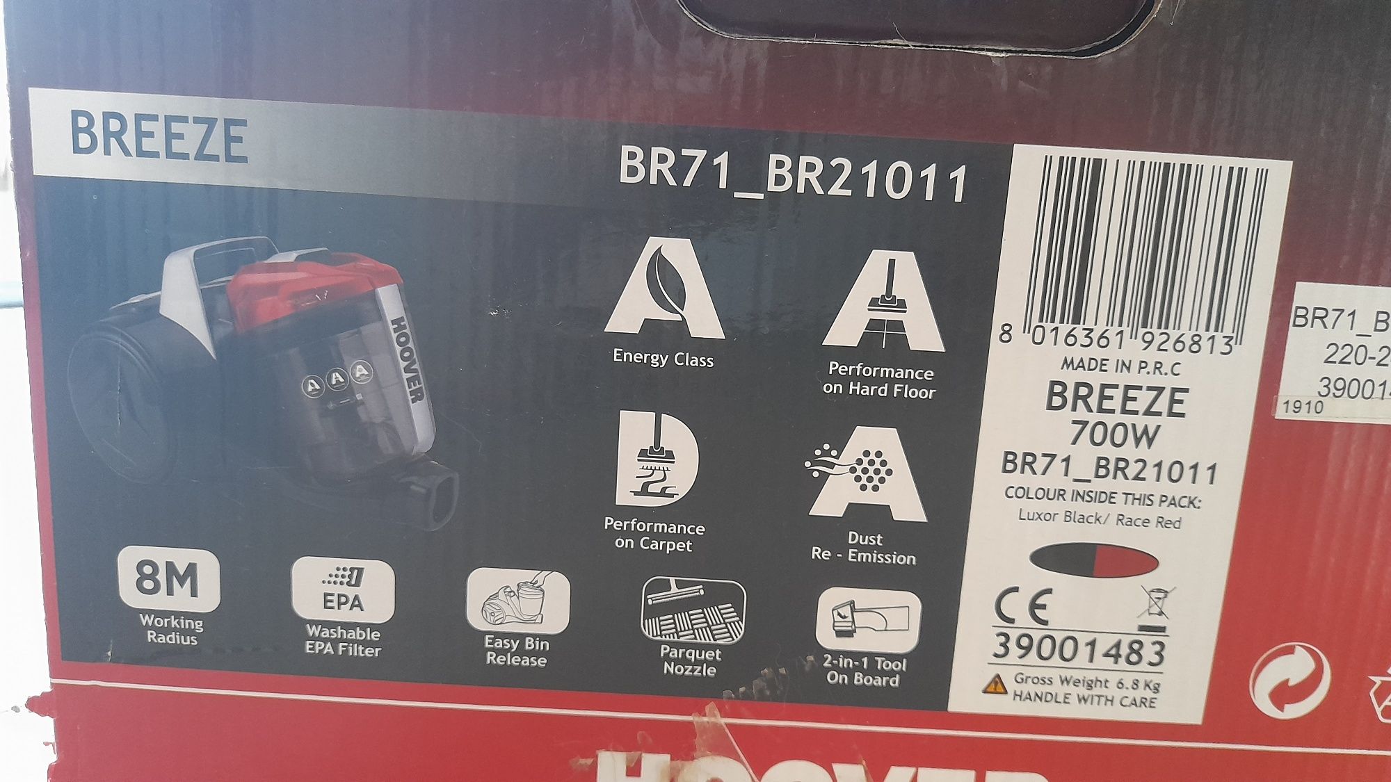 Aspirador Hoover sem saco