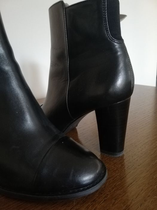 botki damskie 38 skóra naturalna markowe brytyjska marka Clarks  NOWE