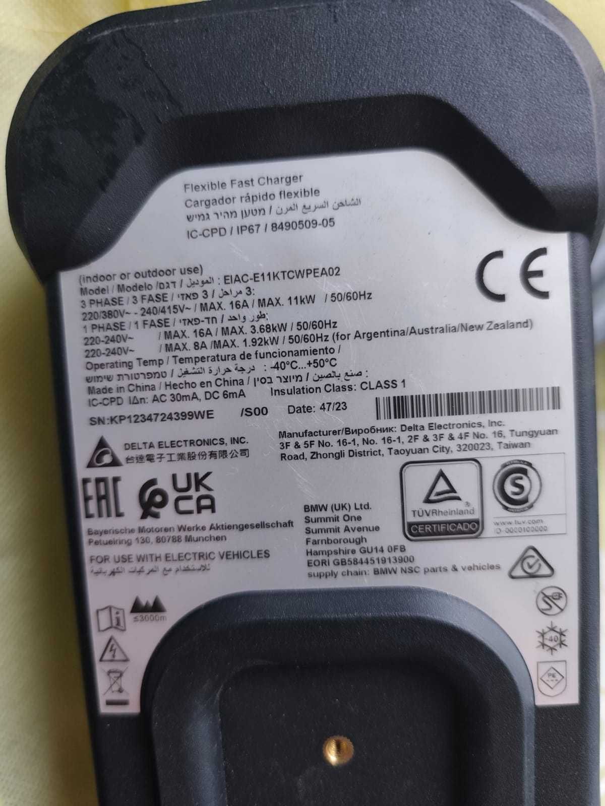 Cablagem para Carro Elétrico | Cabos Carregamento Automóvel BMW