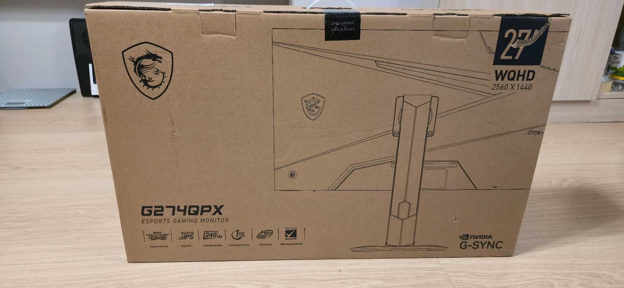 Ігровий Монітор MSI G274QPX – 27" QHD, IPS, 240 Гц – Ідеальний стан!