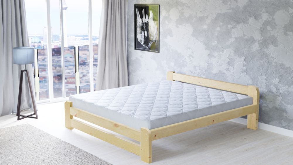 GRUBE łóżko sosnowe drewniane Wszystkie rozmiary