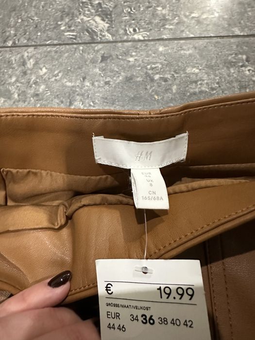 Спідниця з екошкіри H&M
