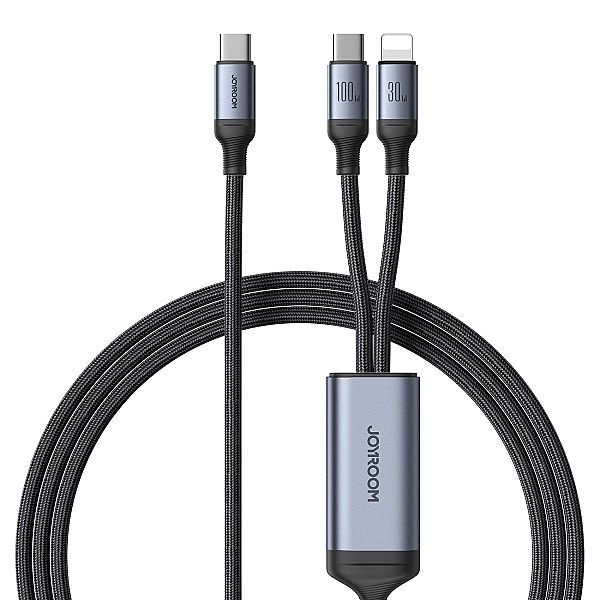Kabel 2 w 1 Joyroom speedy series SA21-1T2 USB-C - USB-C / Lightning 1
