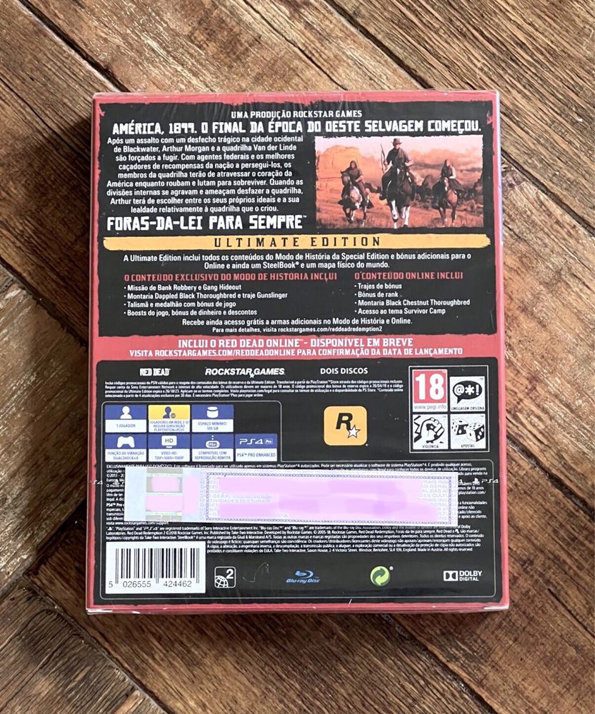 Red Dead Redemption 2 Utimate Edition - PS4 - Original e Selado