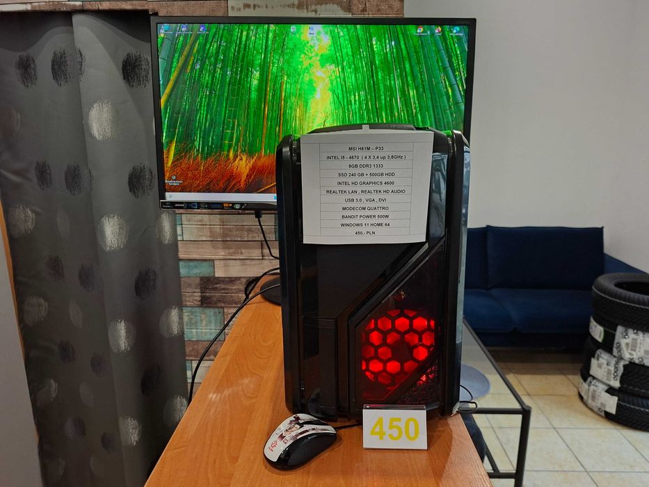 Komputer Intel I5 , SSD , Windows 11