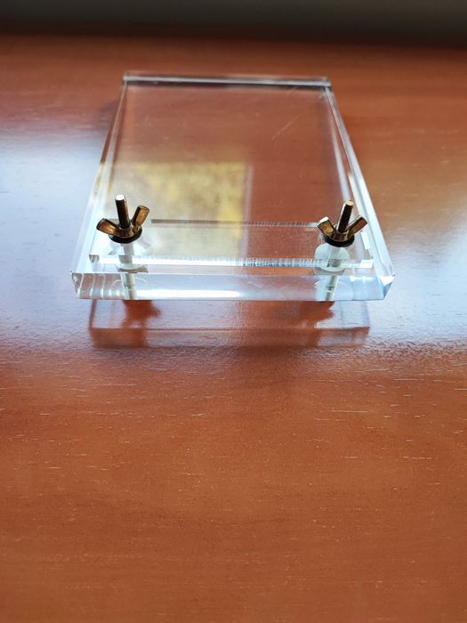 Porta bloco de notas em acrilico