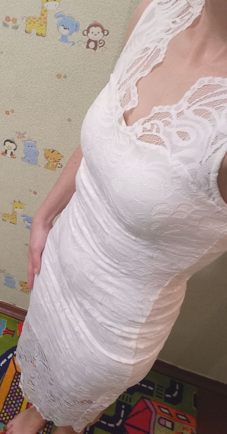 Сукня весільна біле плаття футляр