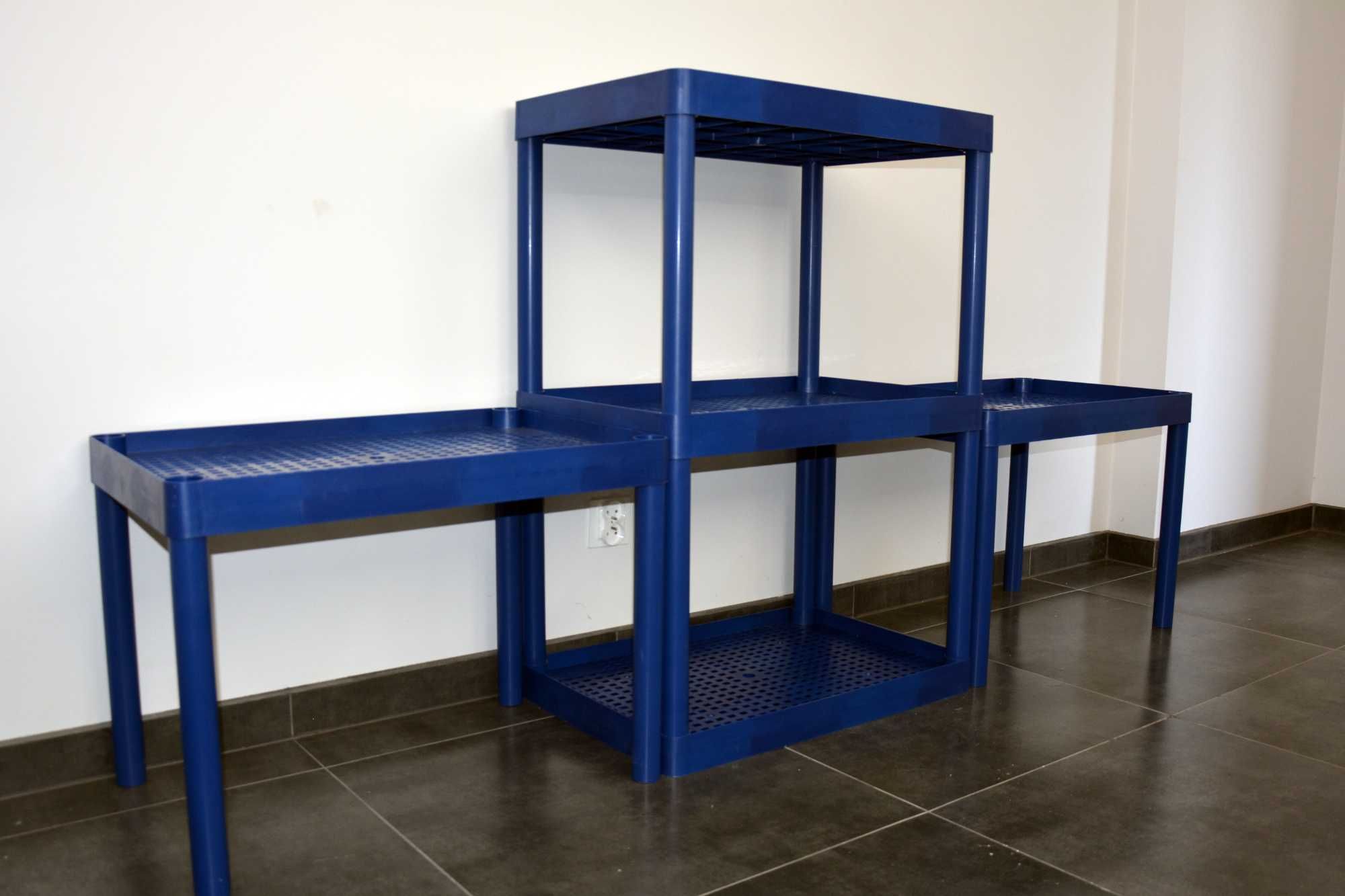 Regał Uniwersalny z PCV [188 x 66 x 45 cm] GRANAT Do Garażu Do Piwnicy