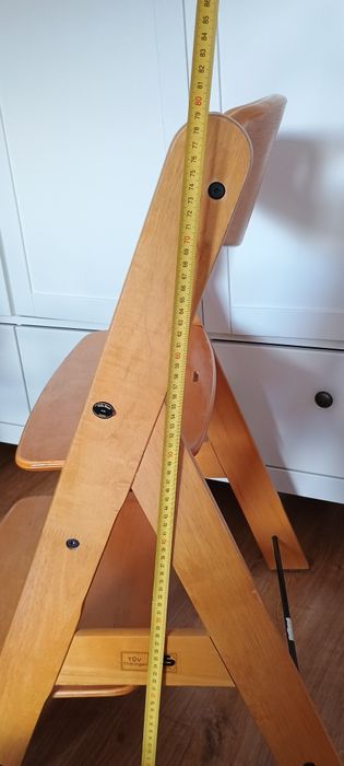 Drewniane krzesełko do karmienia typu Tripp Trapp