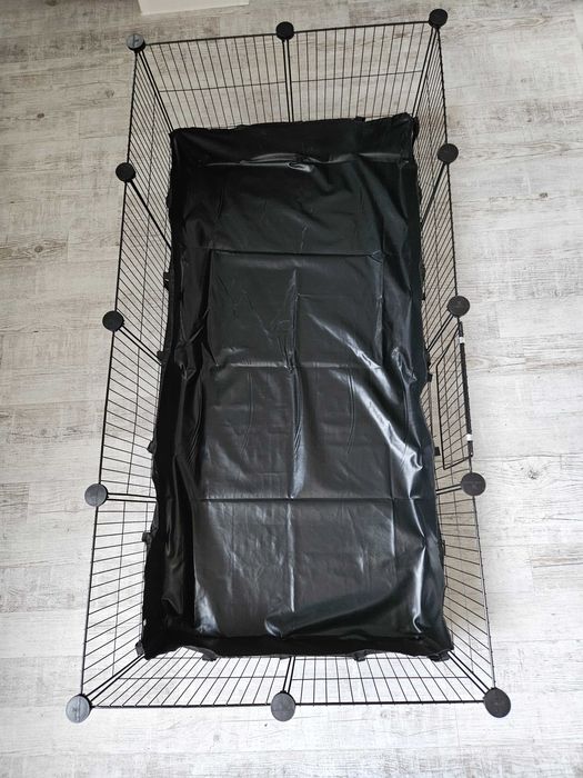 Klatka dla gryzoni chomików królików świnek z drzwiami i podłogą NOWA