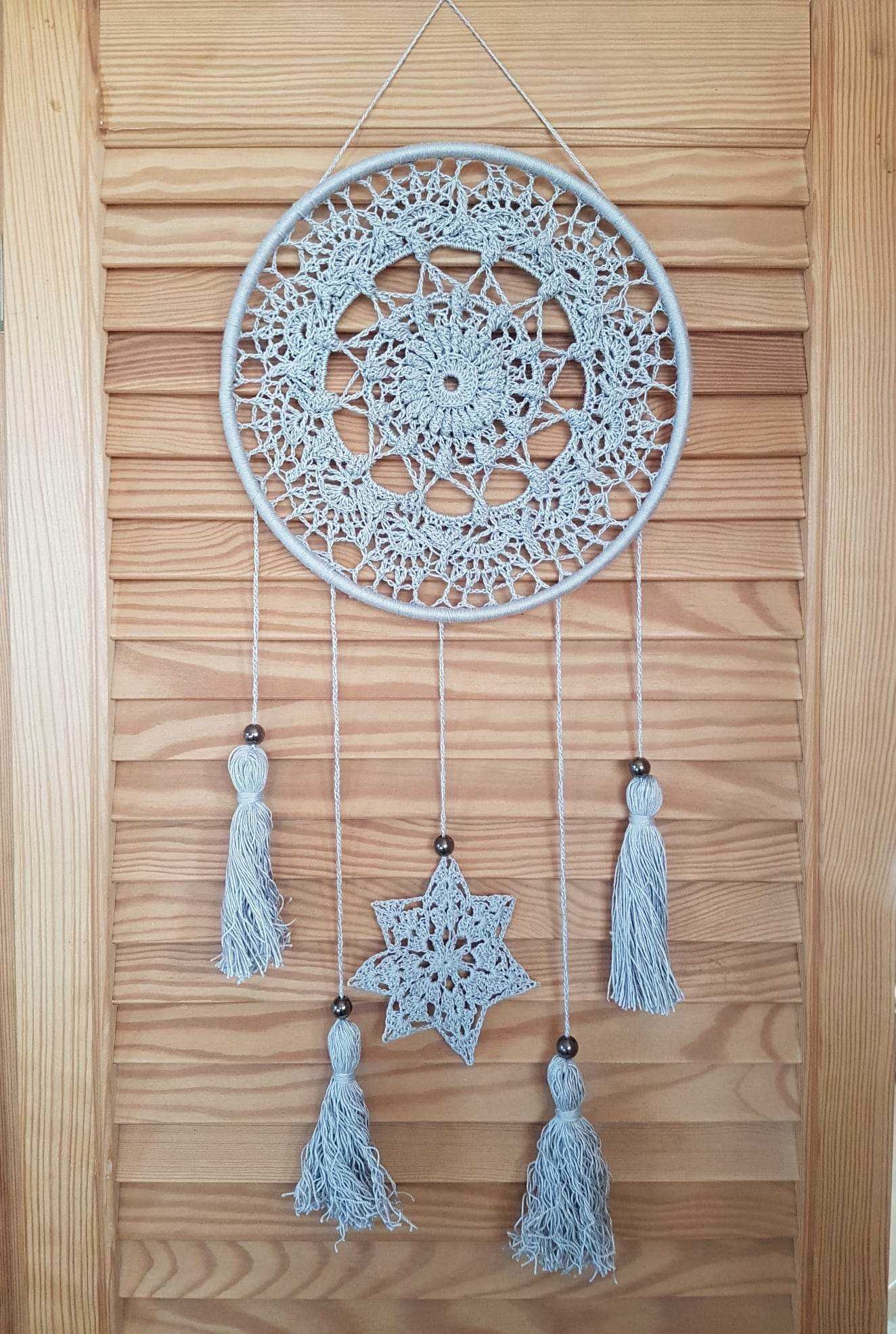 Łapacz snów  mandala  rękodzieło 
szydełko  handmade