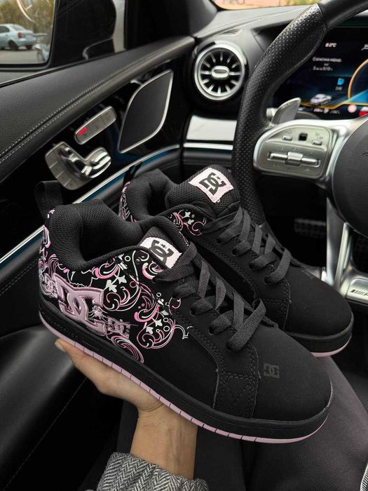 !SALE! DC Shoes Court Graffik Black Pink Sabbath 36 37 38 39 40 41 дс