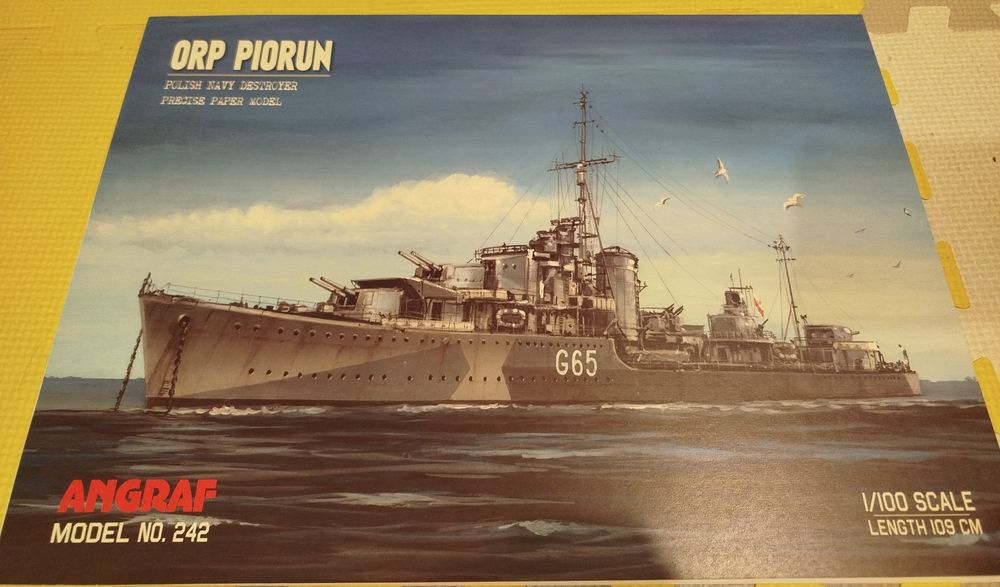 2x model kartonowy ORP Piorun, HMS Ithuriel