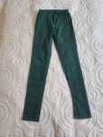 Spodnie jeans rurki, butelkowa zieleń, Pieces, rozmiar 36