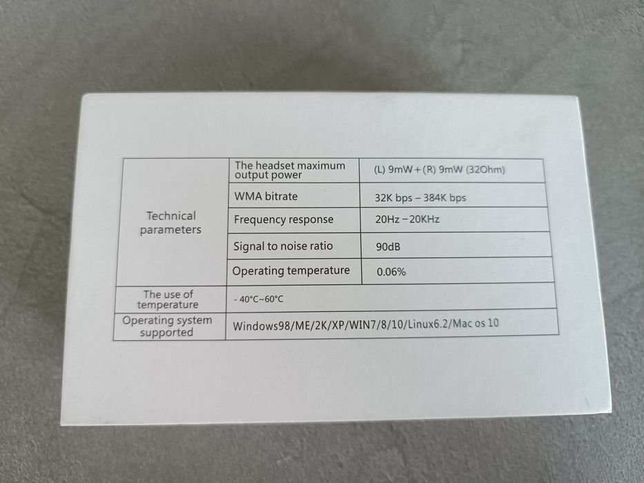 Dyktafon cyfrowy HiFi MP3/4 8G