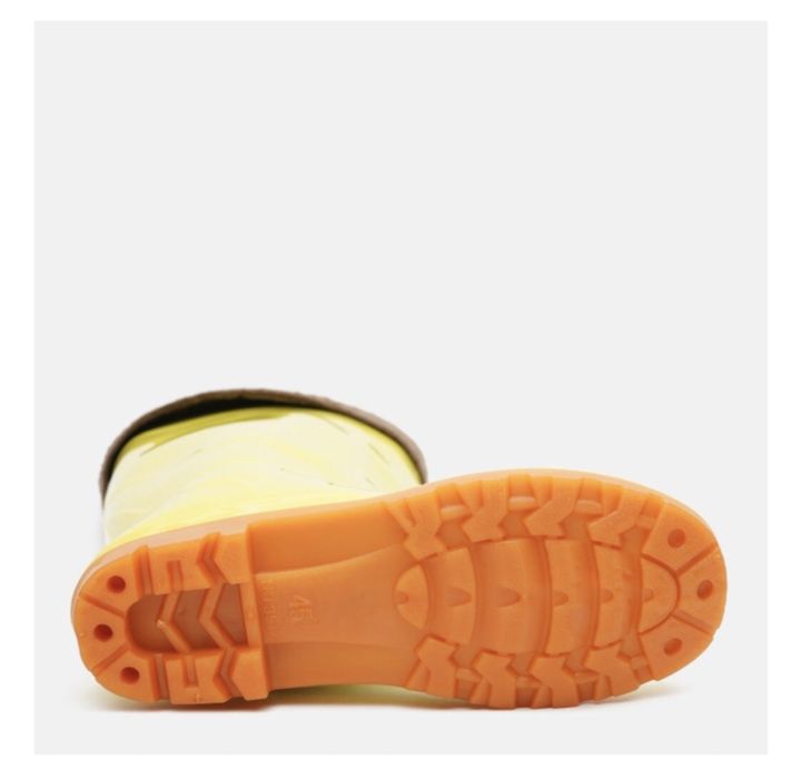 Чоловічі гумові чоботи жовті Резиновые сапоги мужские желтые