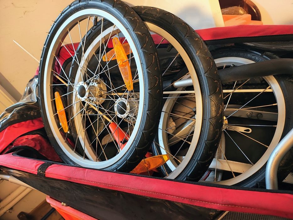 Przyczepka rowerowa dla dziecka - THULE Chariot Cougar 1 - czerwona