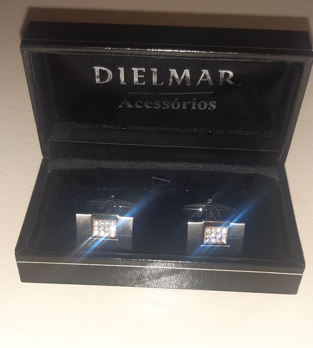 Botões de Punho Dielmar Novo Brilhantes