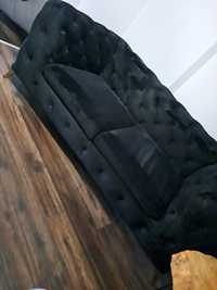 Sofa chesterfield kolor czarny