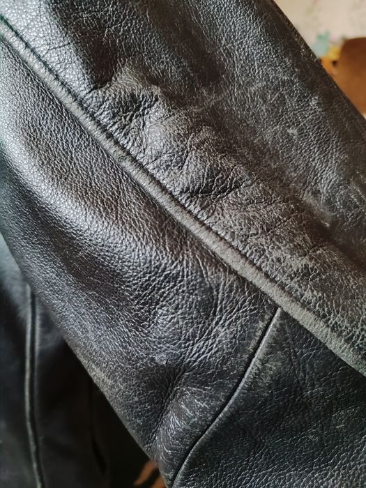 чоловіча зимова шкіряна куртка