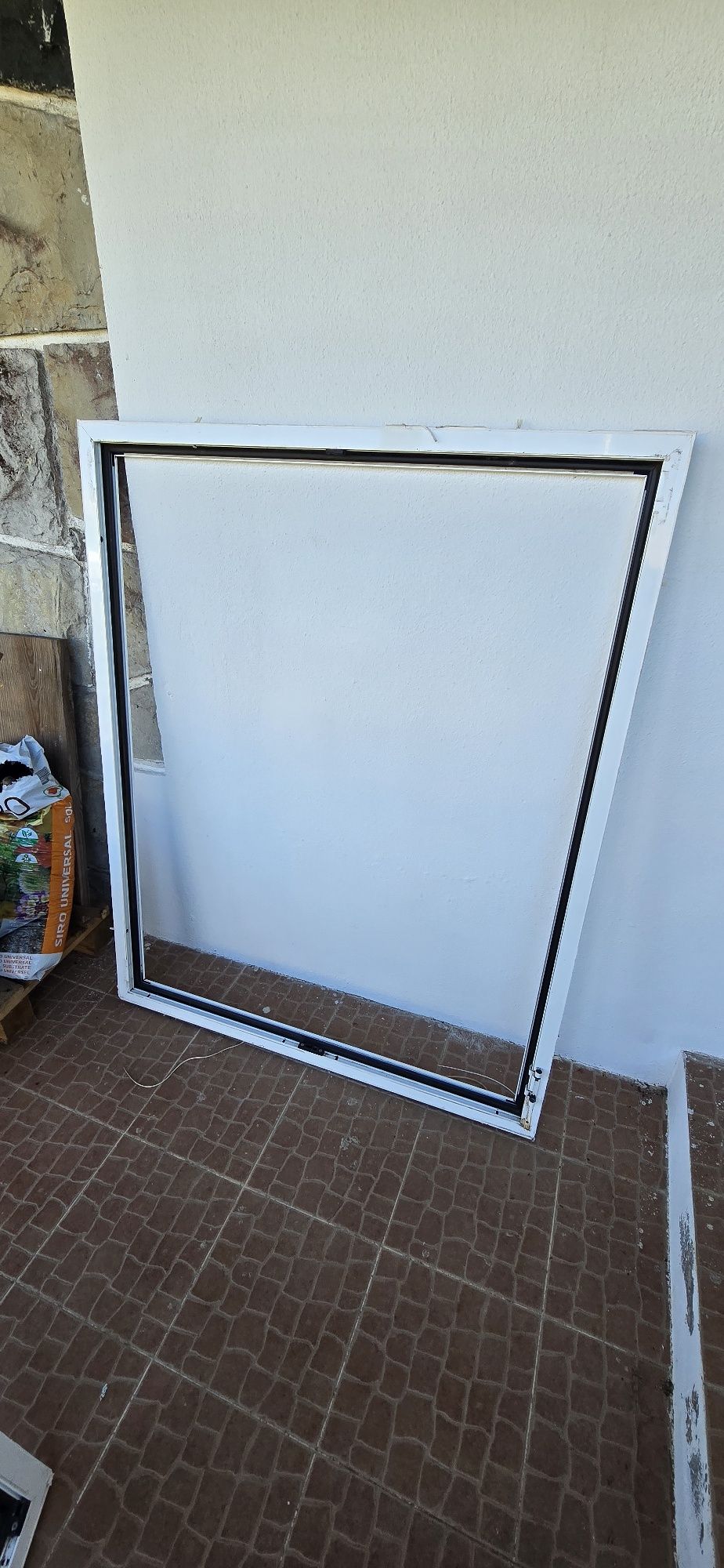 2 janelas alumínio branco vidro duplo medidas grandes