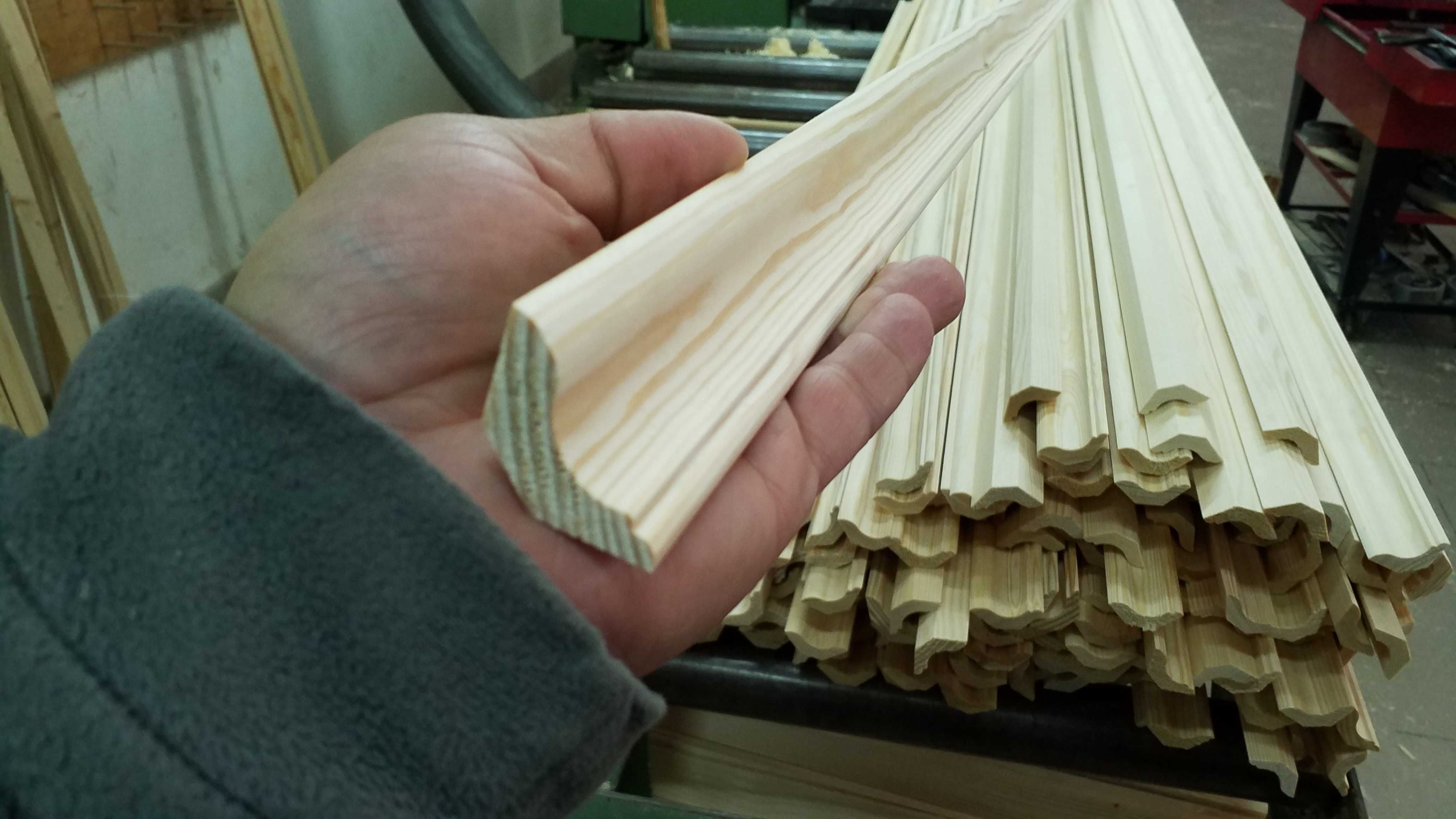 Listwa przypodłogowa 30x30 mm podłogowa cokół ćwierćwałek drewniana