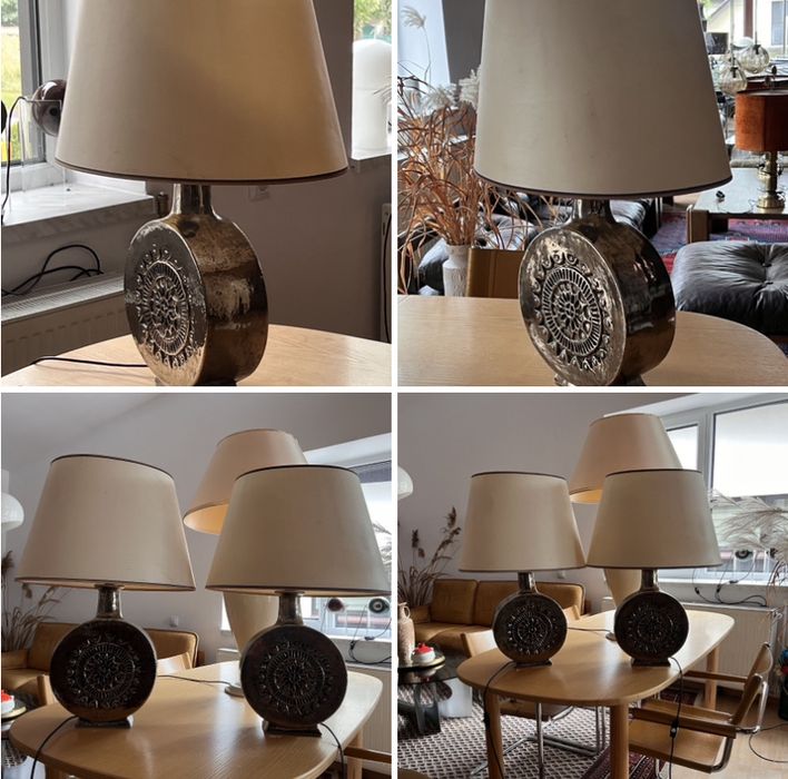 Para unikalnych lamp stolowych