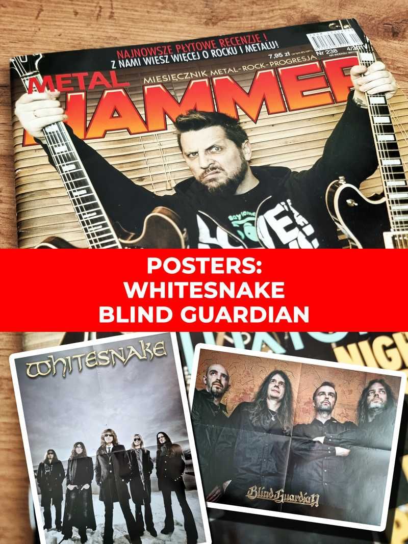 Metal Hammer 2011 - Luxtorpeda, Plakaty XL: Blind Guardian, Whitesnake