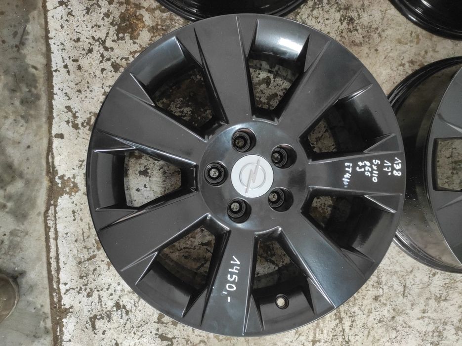 138 Felgi aluminiowe ORYGINAŁ OPEL R 17 5x110 Bardzo Ładne Czarne