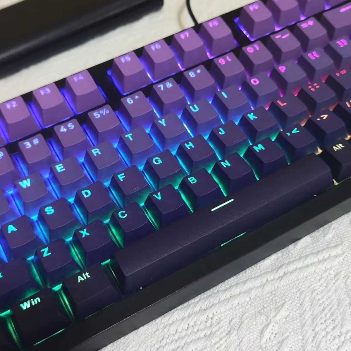Набір кейкапів Gradient Purple RGB Backlit
