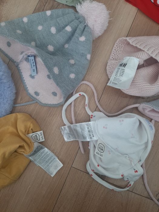 Czapka zestaw 12 szt. paka mix dziewczynka jesień 1-3 lata h&m cool Cl