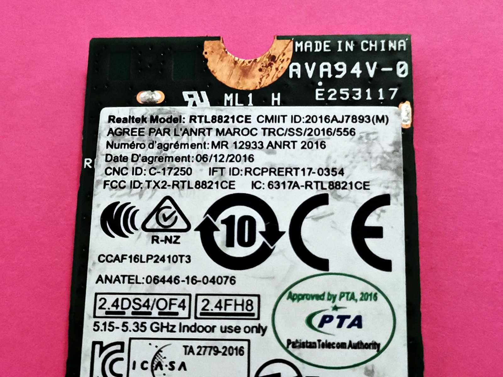 ReaLTek RTL8821cE - Karta Sieciowa WiFi
