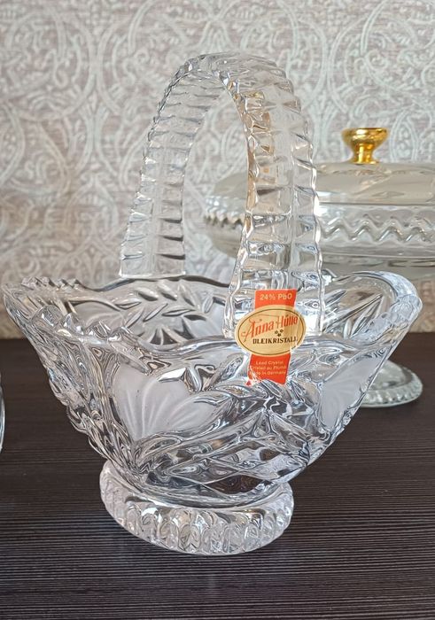 Цукерниця. Кришталь Pb 24%. Німеччина. Вінтаж.