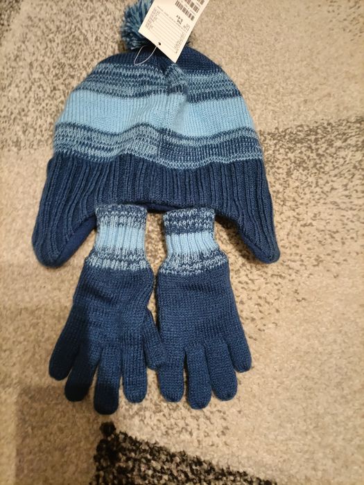 Komplet czapka rękawiczki r.116