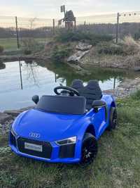 Auto na akumulator Audi R8 powystawowe Miękkie koła skórzane siedzenie