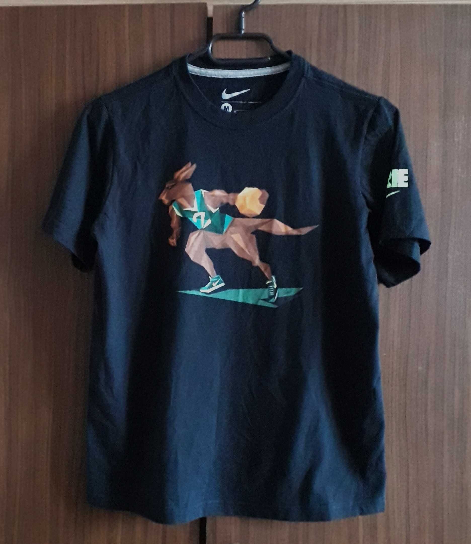 Czarna damska/męska koszulka Nike z kangurem Rozmiar S/36