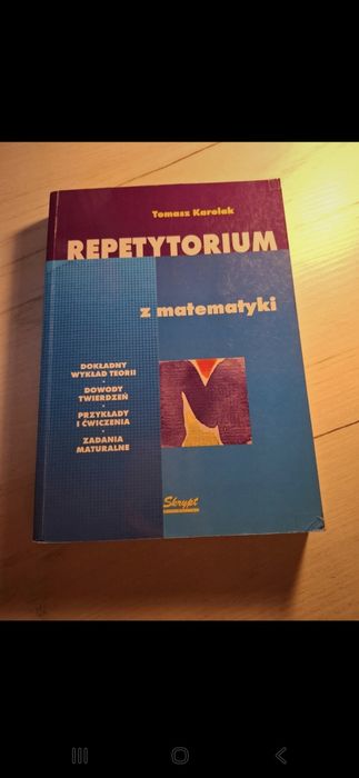 Oddam za darmo repetytorium z matematyki stan jak nowy