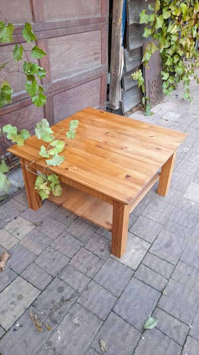 Drewniana ława- stolik  kawowy- solidny i naturalny, styl rustykalny!