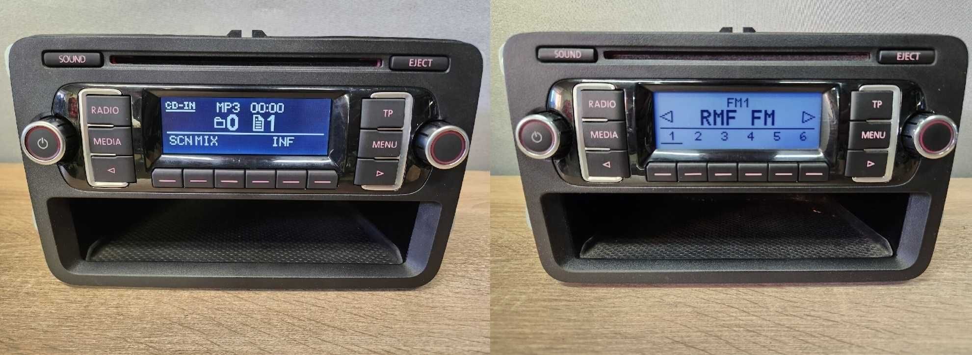 Radio Volkswagen VW RCD210 MP3 +kod Passat b6 Golf 6 Caddy Polo Tiguan