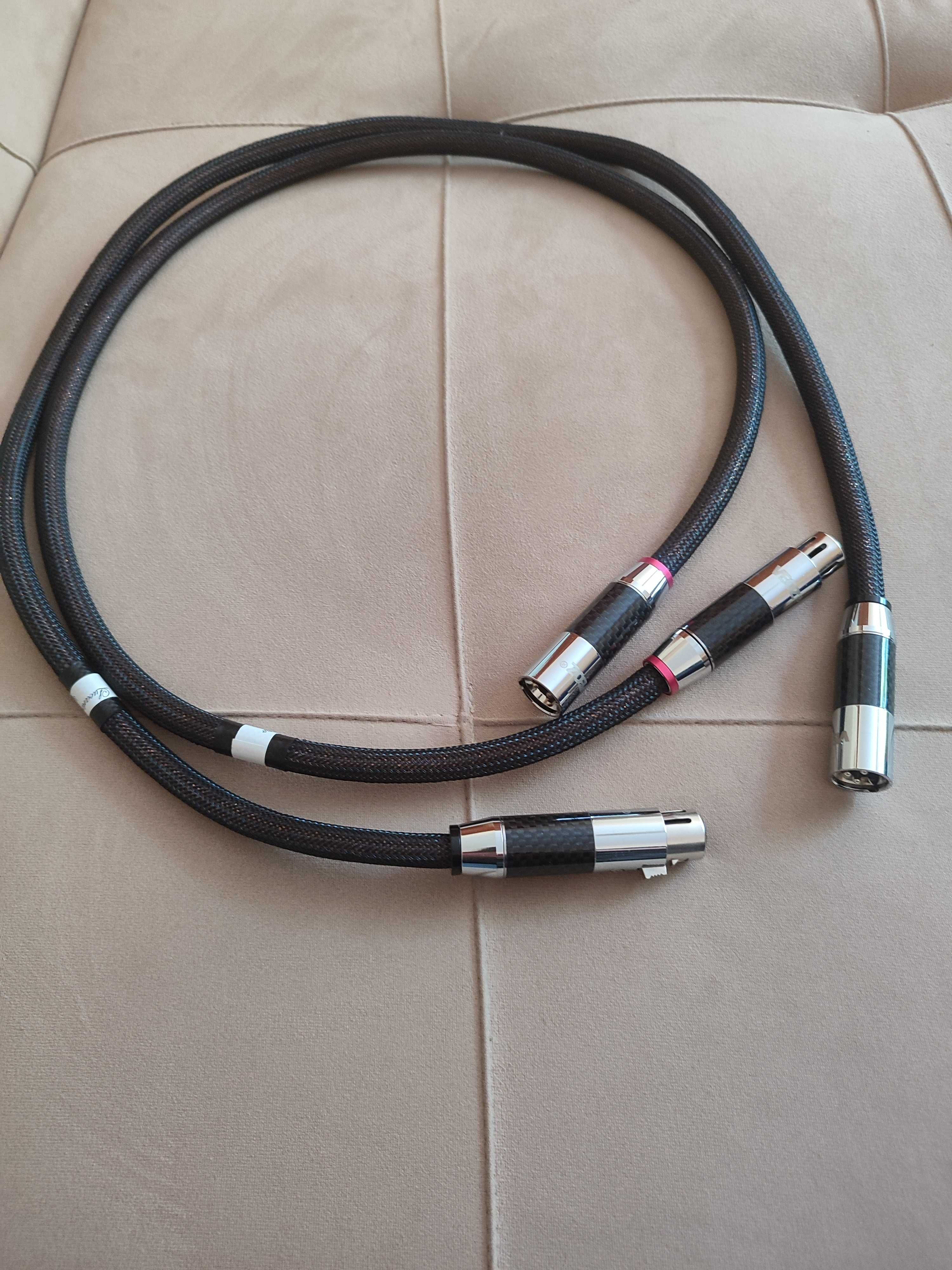 Para przewodów sygnałowych XLR Lucarto Audio SONGOLO  OCC Rodowane 1 m