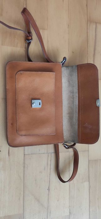 Listonoszka ze skóry naturalnej