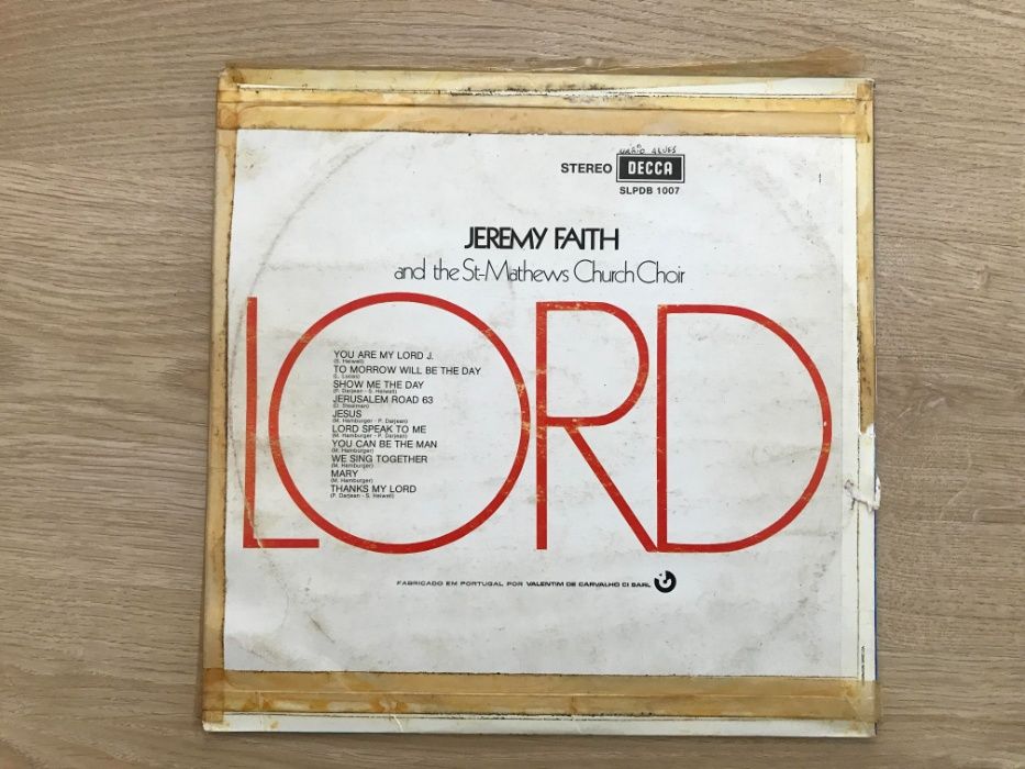 Vinil "Lord - Jeremy Faith"