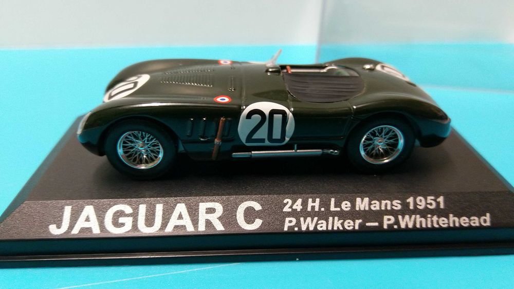 Jaguar XK-120C #20: Vencedor 24h Le Mans 1951 - Altaya/IXO  1/43